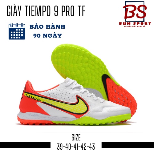 Giày đá bóng thể thao nam Tiempo 9 Pro TF giày đá banh cỏ nhân tạo – BUMSPORT