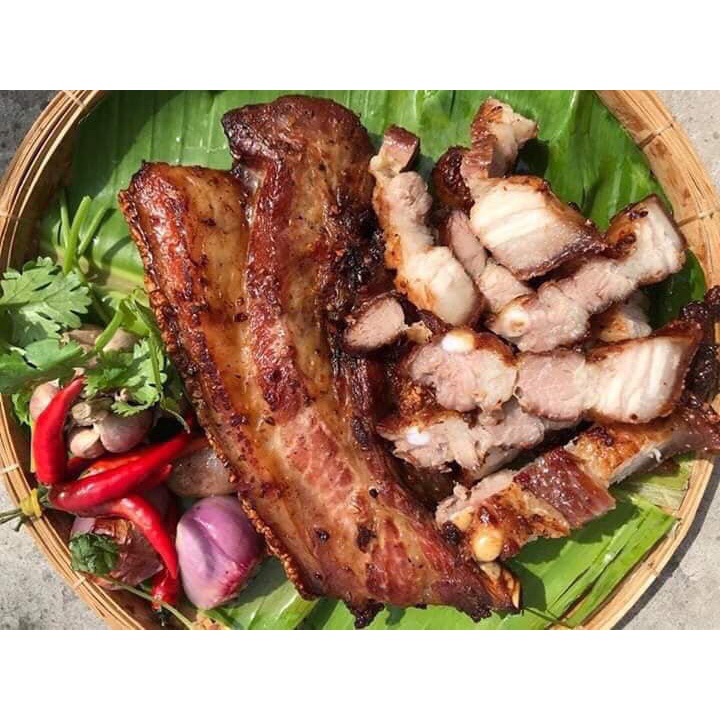 Ba rọi một nắng sả ớt - Đặc biệt ngon -Khay 500gr kèm nước chấm