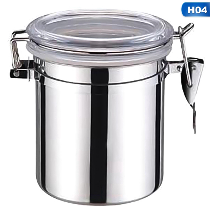 Hộp Inox Đựng Trà/Cà Phê/Đường Có Nắp Đậy Kín