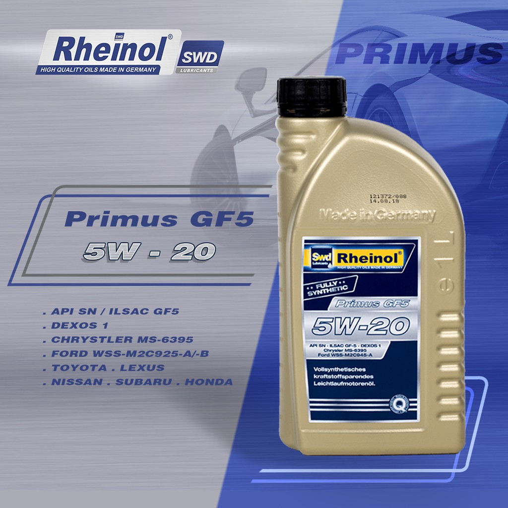 Dầu Nhớt Ô Tô Rheinol Primus GF5 5W20 - Hàng nhập khẩu cao cấp Đức 1L