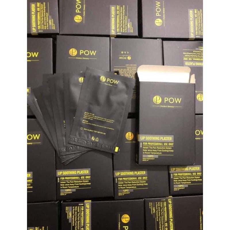 Miếng Dán Môi POW-hỗ trợ trong xăm thẩm mỹ môi mày hộp 12 miếng | BigBuy360 - bigbuy360.vn