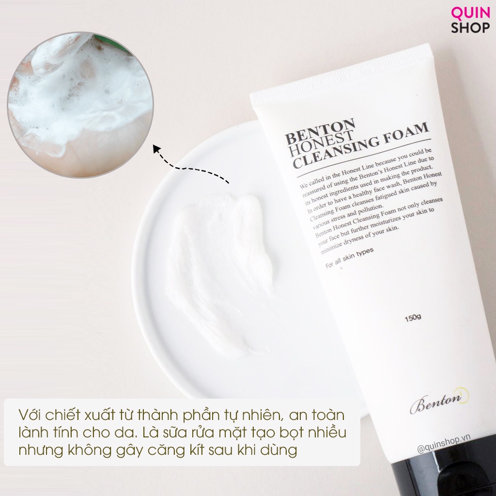 Sữa Rửa Mặt Benton Honest Cleansing Foam
