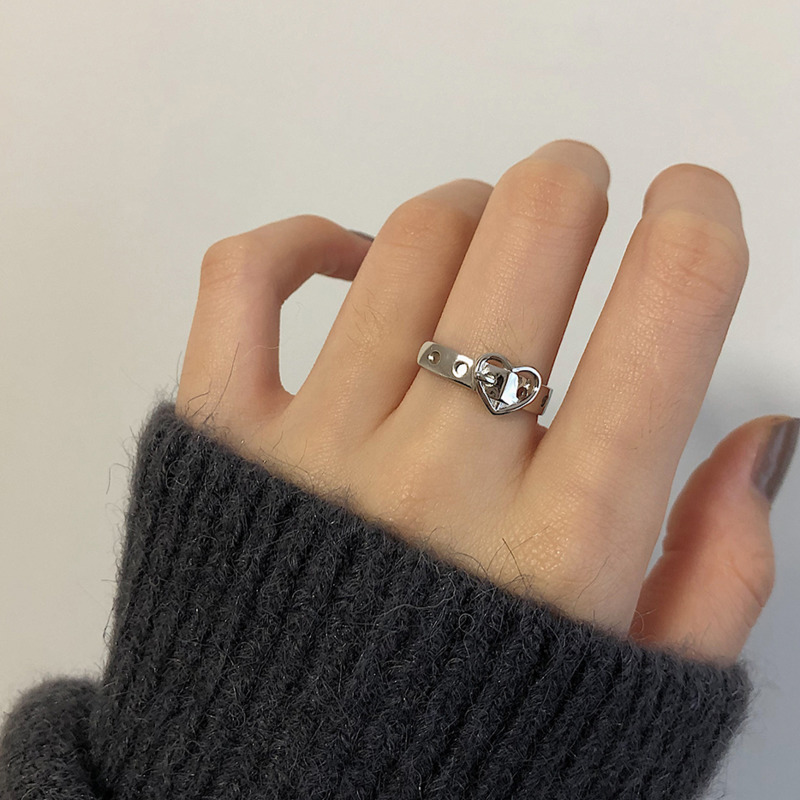 Nhẫn Đeo Ngón Tay Kiểu Hip-Hop Đơn Giản Dễ Phối Đồ 19769