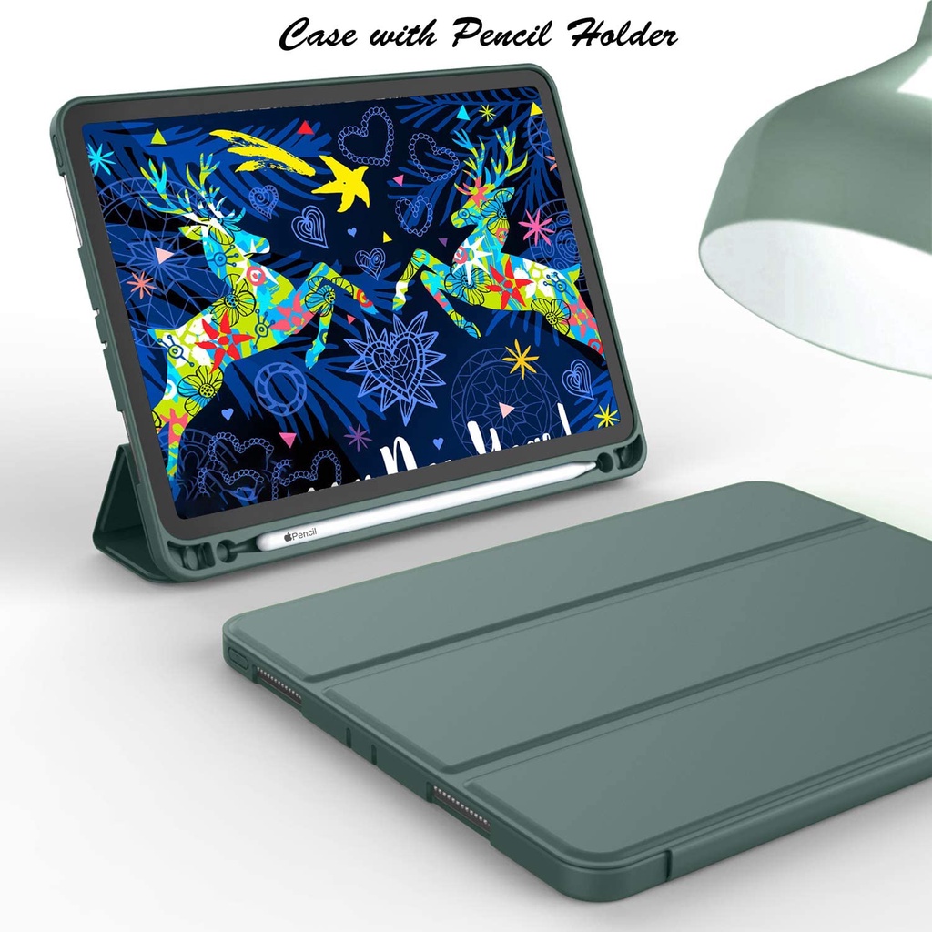 Ốp Máy Tính Bảng Có Khay Đựng Bút Cho ipad pro 12.9 2021 pro 11 2020 ipad 9th 10.2 mini 6 8.3 gen 8 7 6 5 air 2 1 9.7 pro 10.5