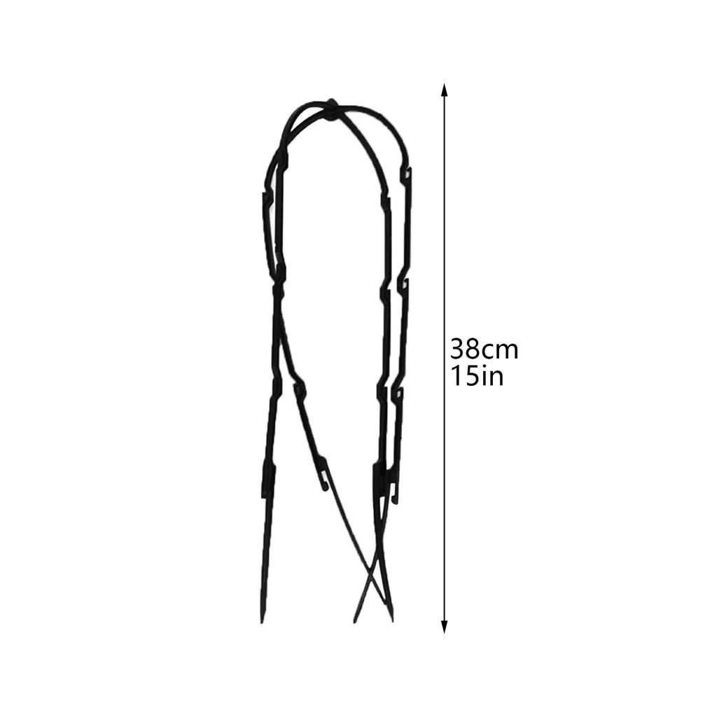 [Hàng Có Sẵn] Giá Đỡ Chậu Cây Dây Leo Bằng Nhựa Màu Đen Đơn Giản Trang Trí Sân Vườn