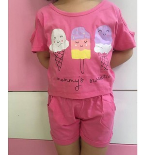 Bộ hè bé gái cotton VNXK 1-10 tuổi