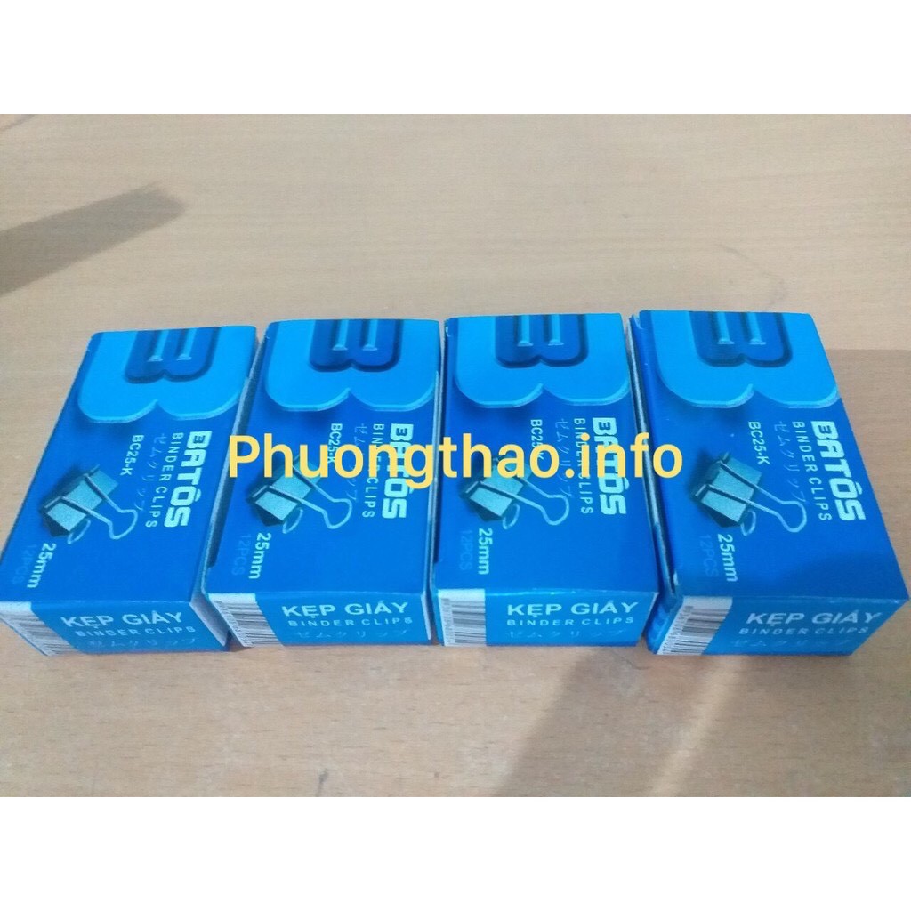 Kẹp sắt đen, kẹp tài liệu 15mm,19mm,25mm