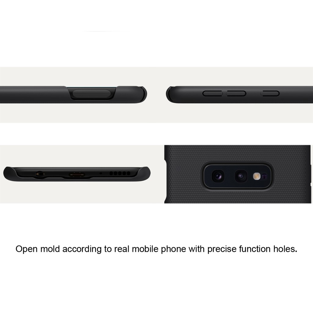 Ốp lưng Nillkin sần Samsung Galaxy S10e, S10, S10+, S10 Plus - Chống trơn trượt và chống bám mồ hôi bụi bẩn