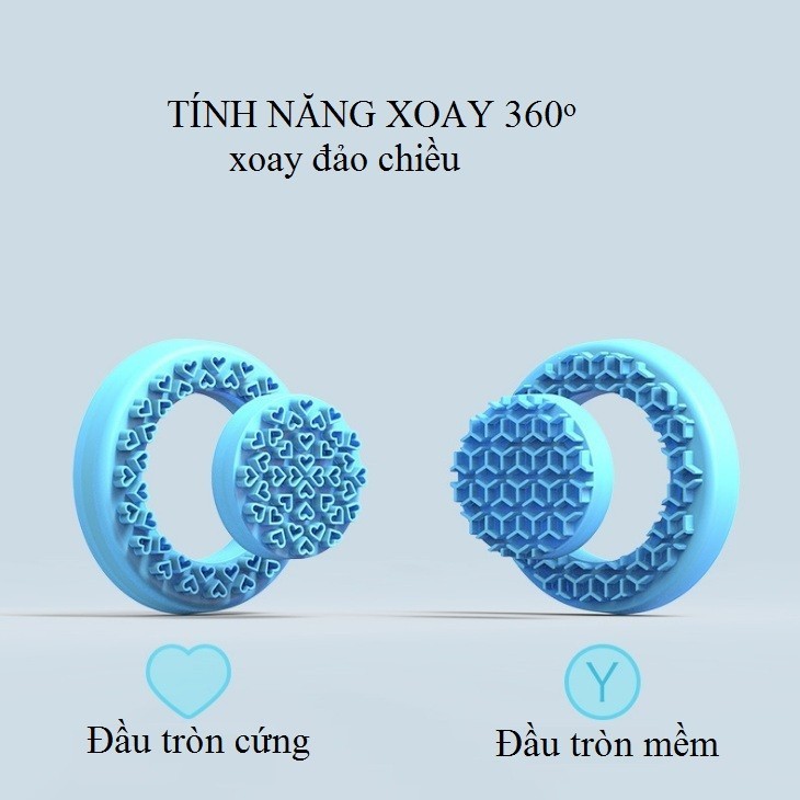 Máy Rửa Mặt Cao Cấp Facial Cleaner Xoay Đảo Chiều 360 Độ