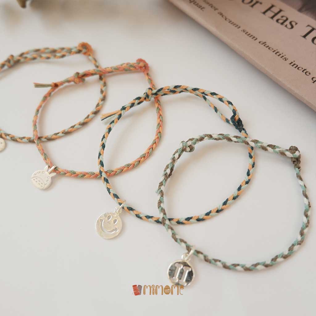 Vòng bính waterproof phối màu charm bạc s925 cung hoàng đạo (2)