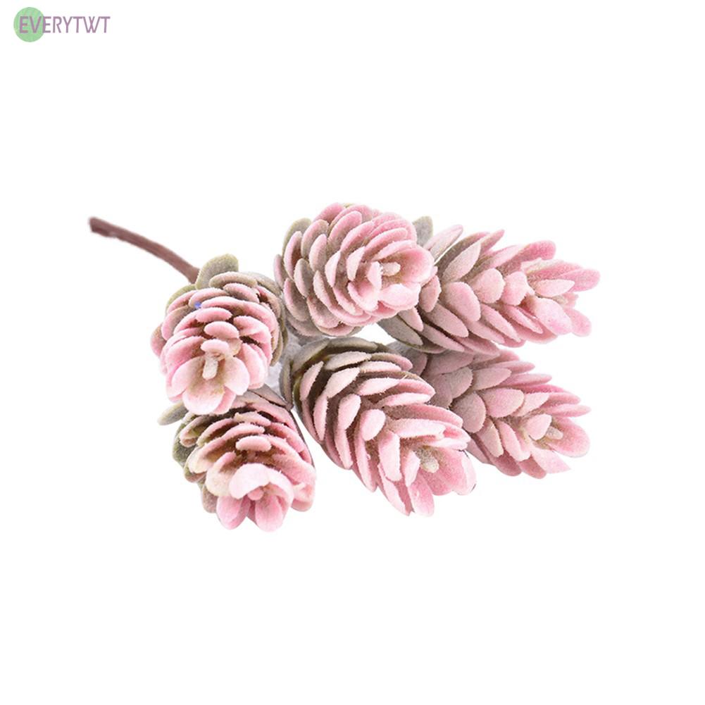 Nhánh 6 bông hoa nhân tạo trang trí nội thất