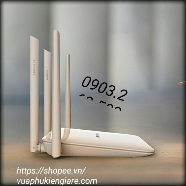 BỘ PHÁT KÍCH SÓNG WIFI băng thông Gigabit 1200M 11AC Dual 2.4G & 5G PHICOM - 4 ăng ten