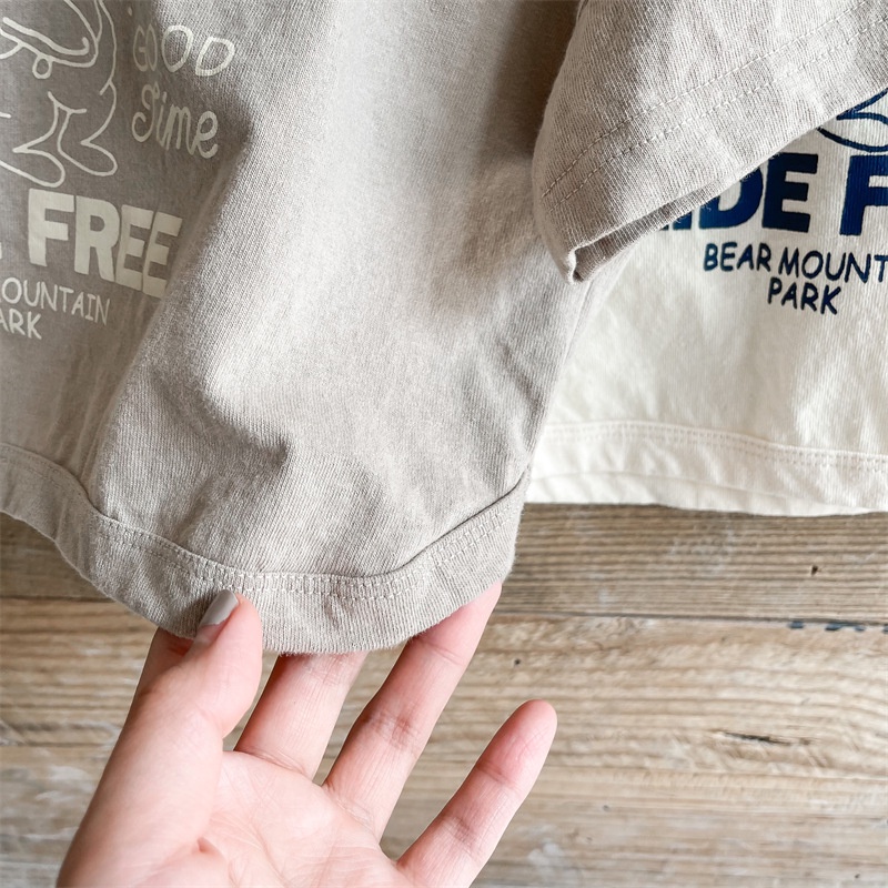 Áo Thun Tay Ngắn Bằng Cotton Thời Trang Mùa Hè Dành Cho Trẻ Em