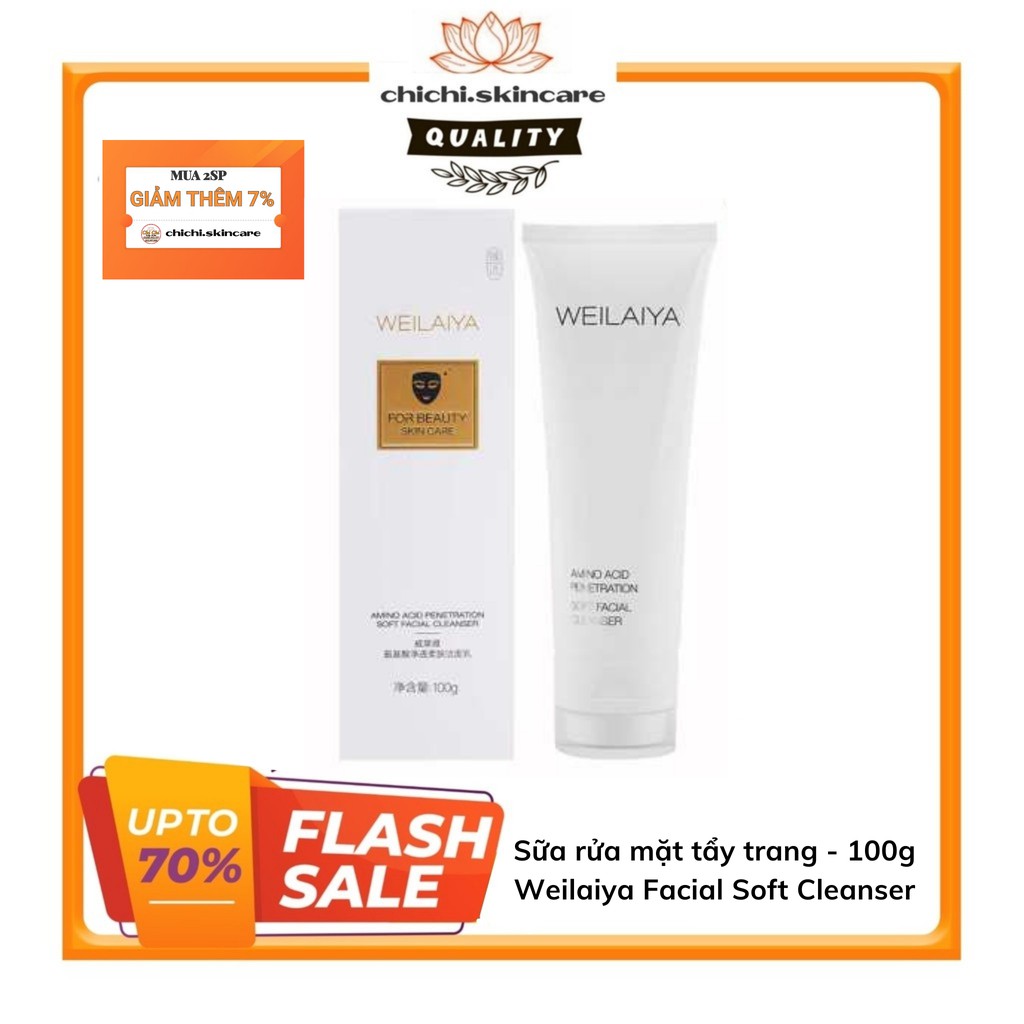 Sữa rửa mặt tẩy trang Weilaiya Facial Soft Cleanser 100g