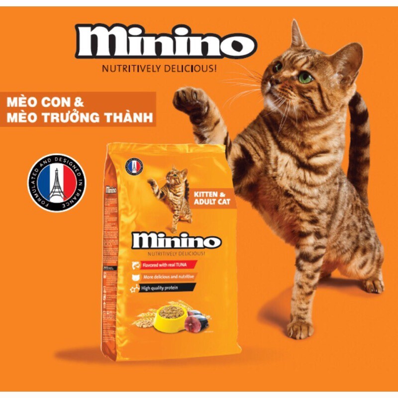 Thức ăn cho mèo con MININO 480g (dùng được cho cả mèo con và mèo trưởng thành)