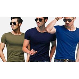 Bộ 3 áo thun nam body cổ tròn vải dày mịn, thoáng mát