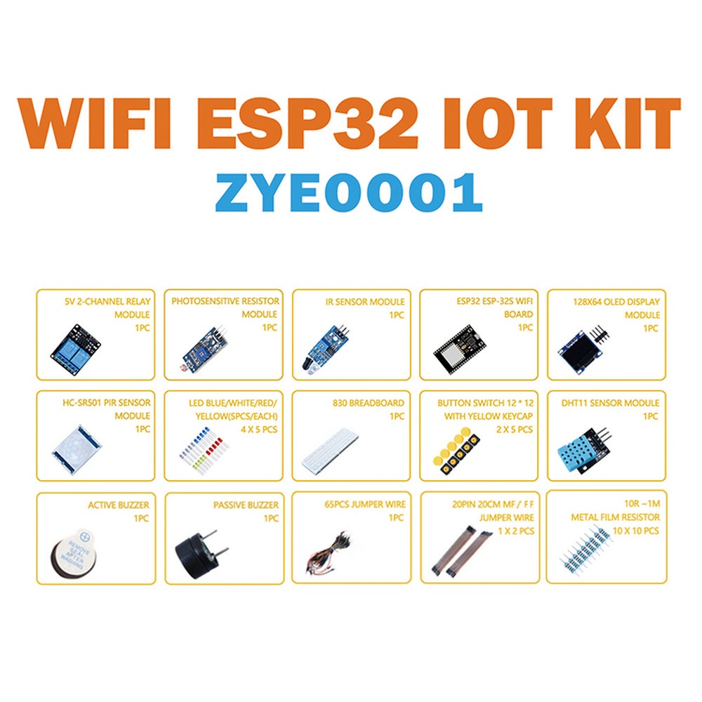 Set 177 món dụng cụ làm arduino DIYMORE ESP32 wifi đầy đủ tiện lợi
