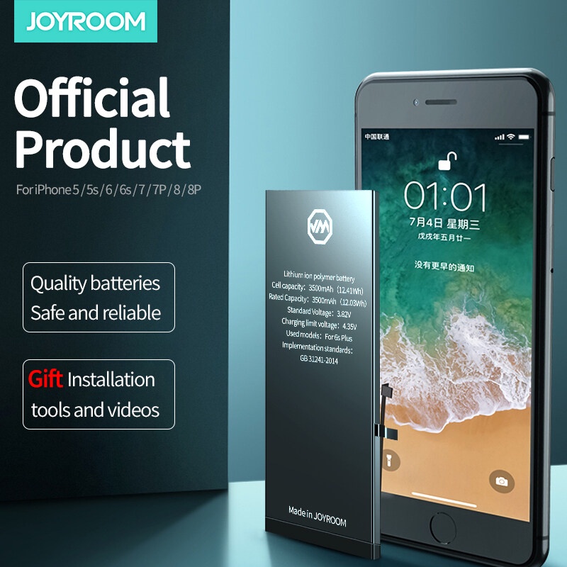 Pin Điện Thoại Di Động Joyroom cho IP - Pin Nâng Cấp 3580MAh Dung Lượng Cao