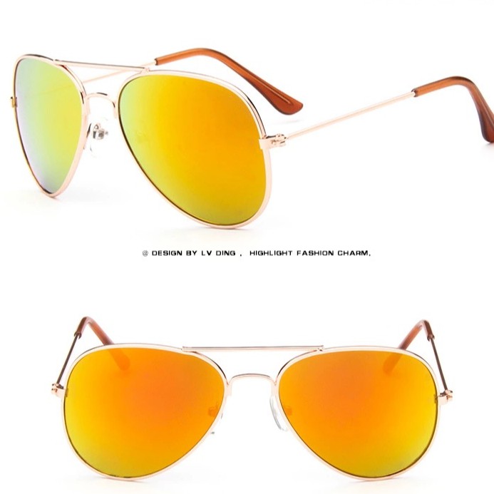 Kính mát gọng tròn kim loại nhiều màu tùy chọn đáng yêu cho bé