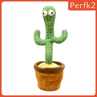 Cute Electric Cactus Plush Doll Twist Dancing Toy Decor Battery Operated