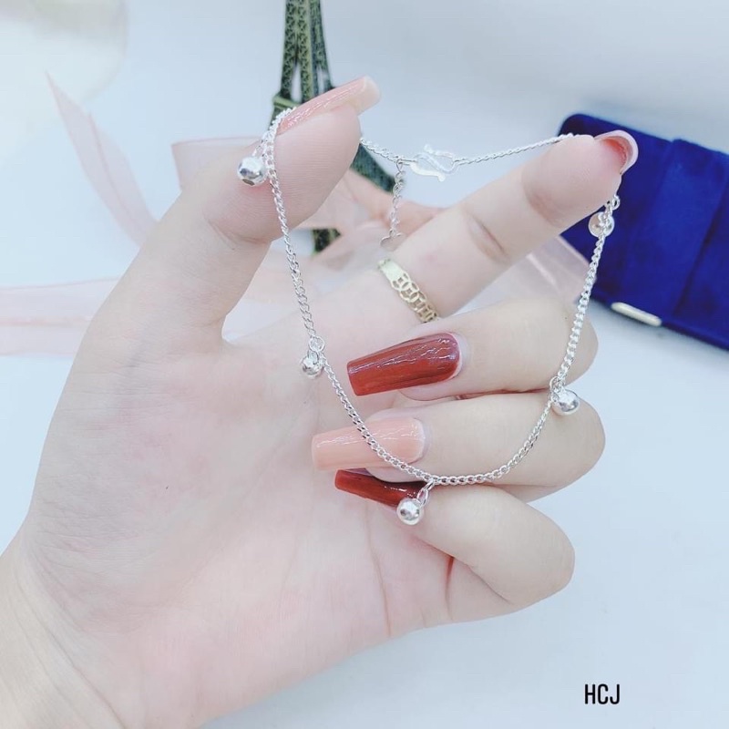 Lắc chân chuông hàng dày dặn - LINH'S MIU SILVER - Lắc chân bạc ta