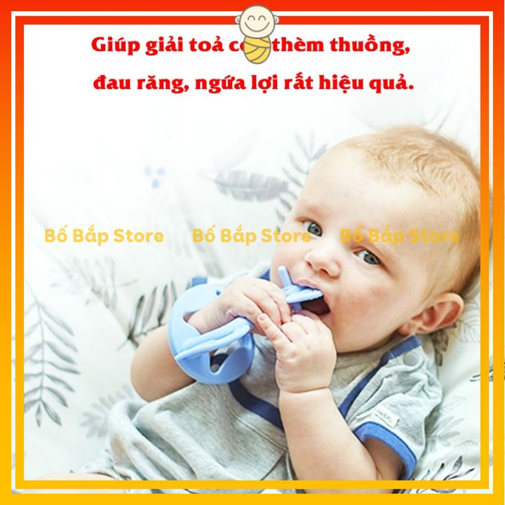 Gặm Nướu MOYUUM ⚡𝟭𝟬𝟬% CHÍNH HÃNG⚡ Kích Thích Phát Triển Răng Và Nướu Cho Bé từ 3m+