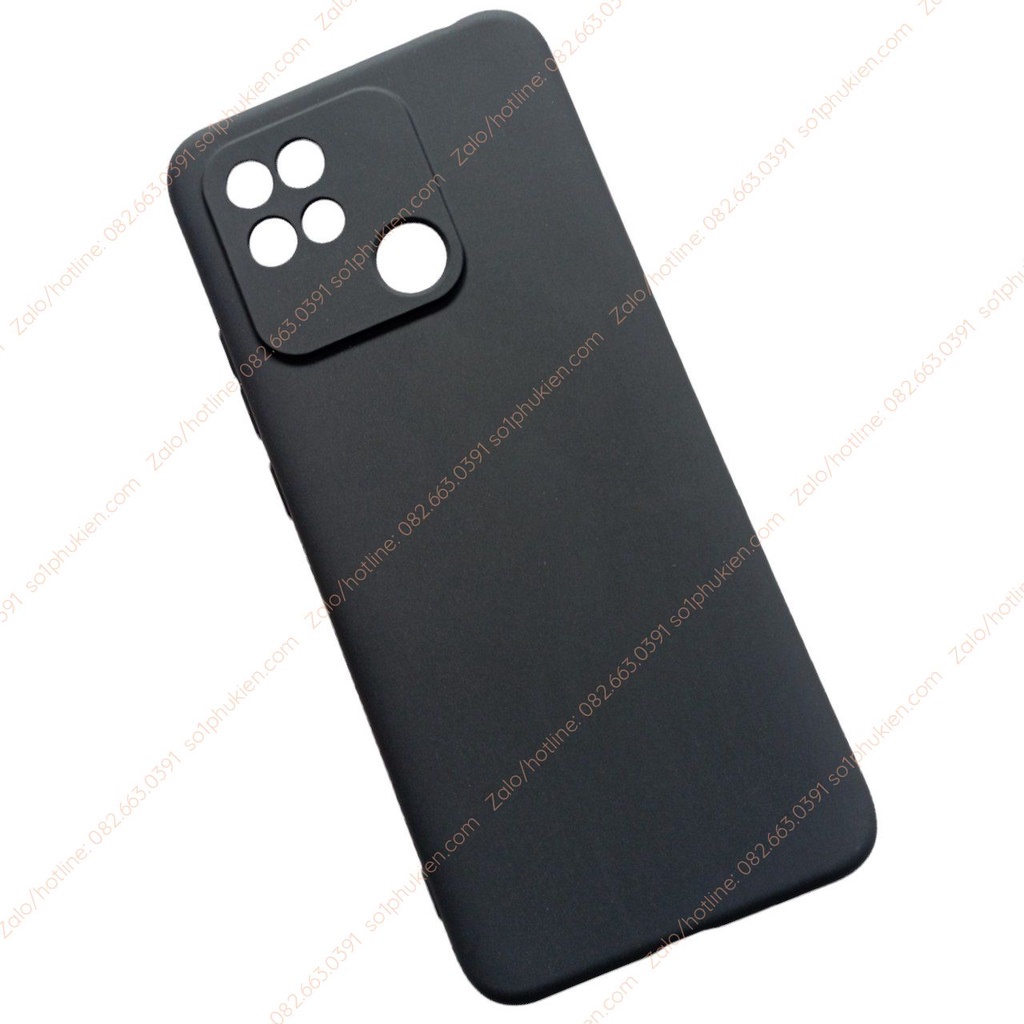 Ốp lưng Xiaomi Redmi 10C bảo vệ cam dẻo đen trơn, loại dẻo trong suốt bền đẹp