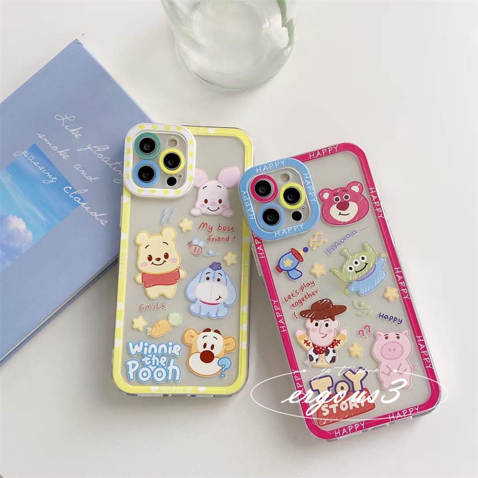 Ốp điện thoại in Toy Story/Winnie The Pooh thích hợp cho iPhone 14 13 12 11 Pro Max Se 2020 Xs 8 7 6s Plus