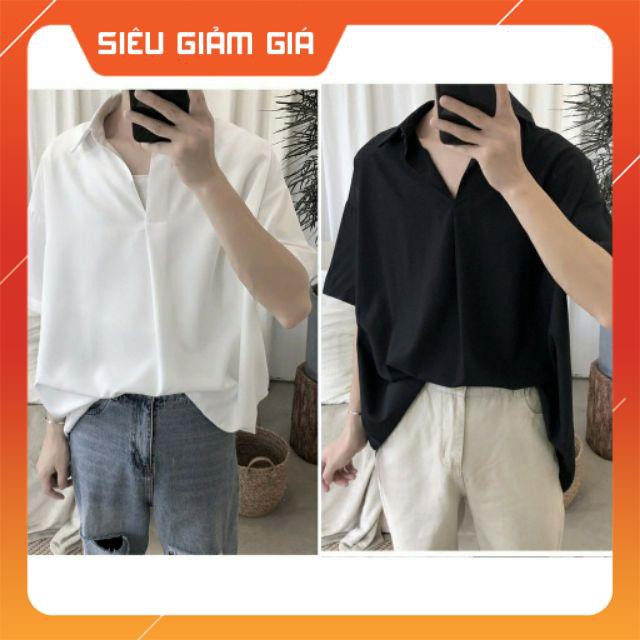 Sơ mi Lụa tay lỡ style Hàn Quốc (Unisex) | BigBuy360 - bigbuy360.vn