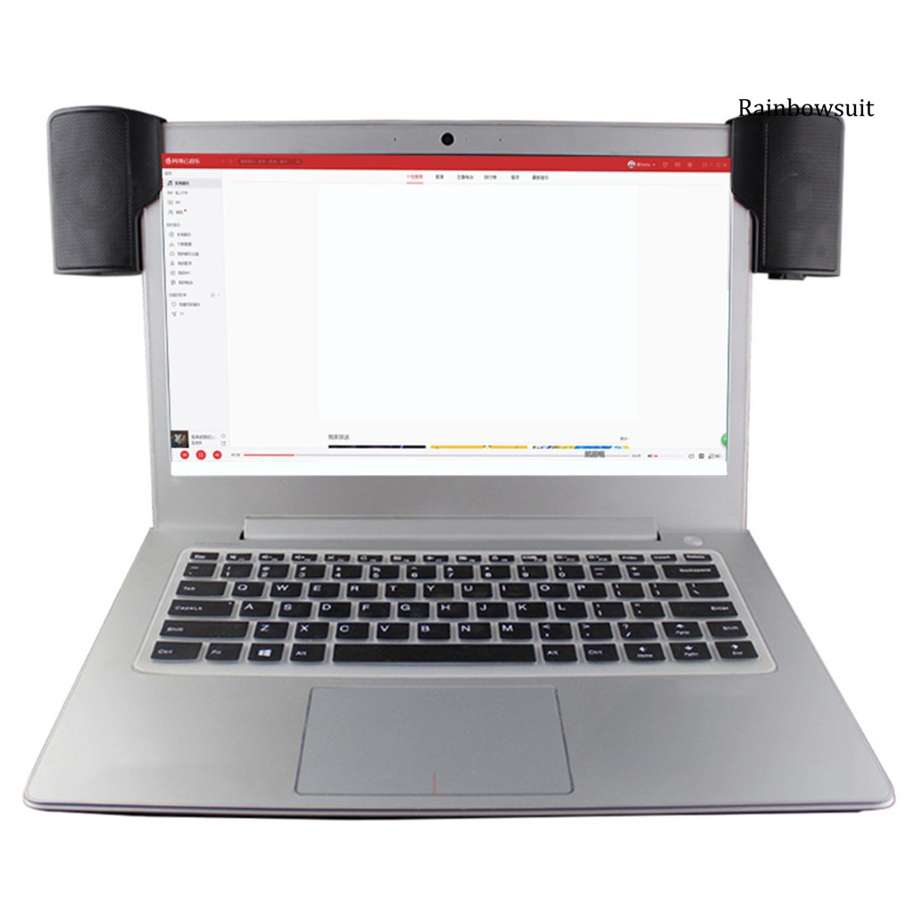 Loa âm thanh nổi có kẹp tiện dụng dành cho laptop notebook máy vi tính
