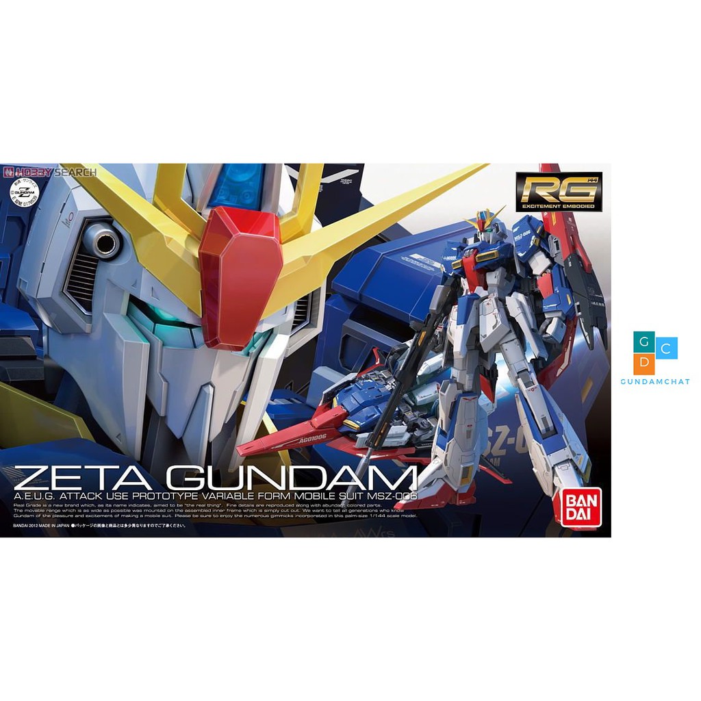 Mô hình lắp ráp RG MSZ-006 Z Gundam Bandai - GDC