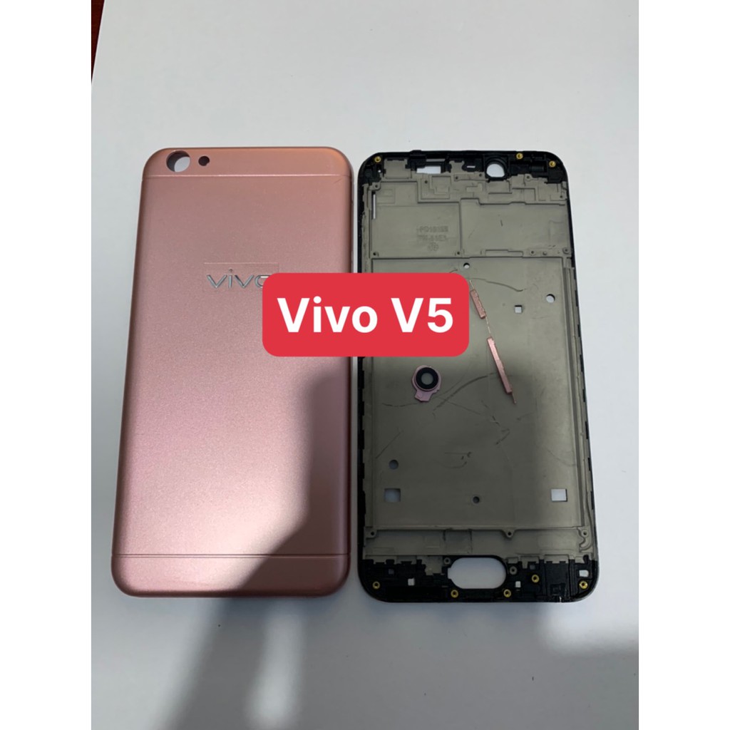 bộ vỏ vivo V5 / vivo Y67 - gồm lưng,sườn,phím,kính camera