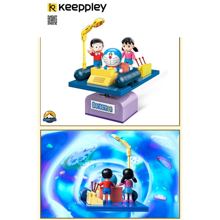Đồ chơi lắp ráp xếp hình Doraemon cỗ máy thời gian K20401  chính hãng Keeppley