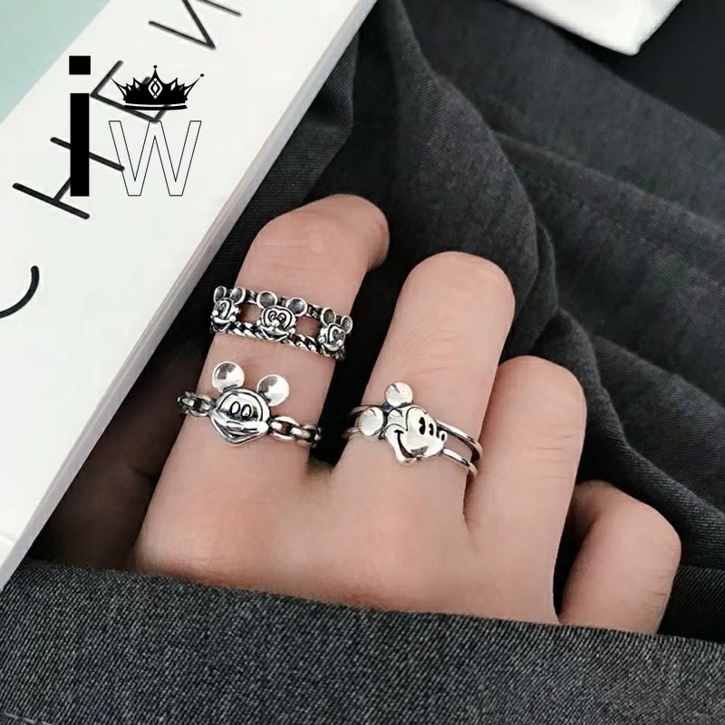 Nhẫn hợp kim mặt dễ thương thời trang cho nữ
