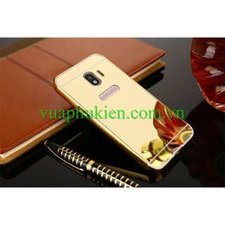 Ốp lưng tráng gương viền kim loại Samsung J2 Pro 2018 bo tròn