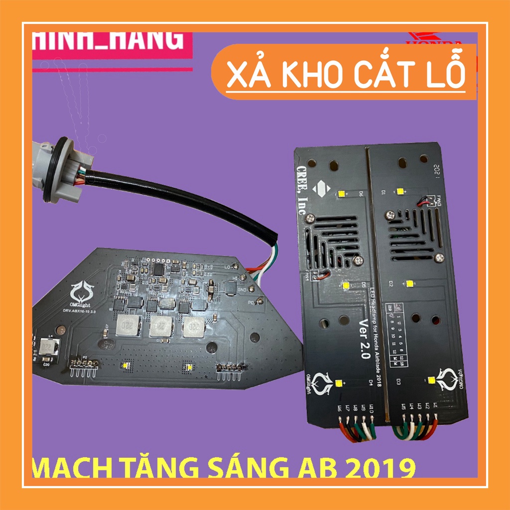 Mạch tăng sáng xe airblade ab 2018