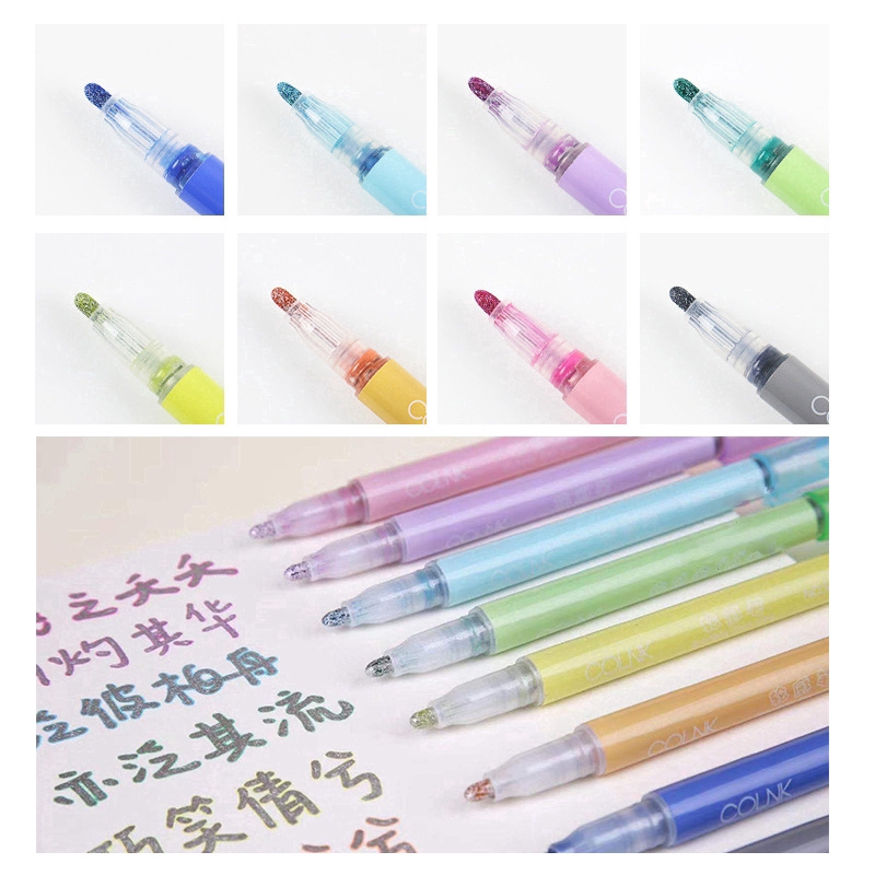 Bút marker trang trí sổ sách nhiều màu ngòi 2mm