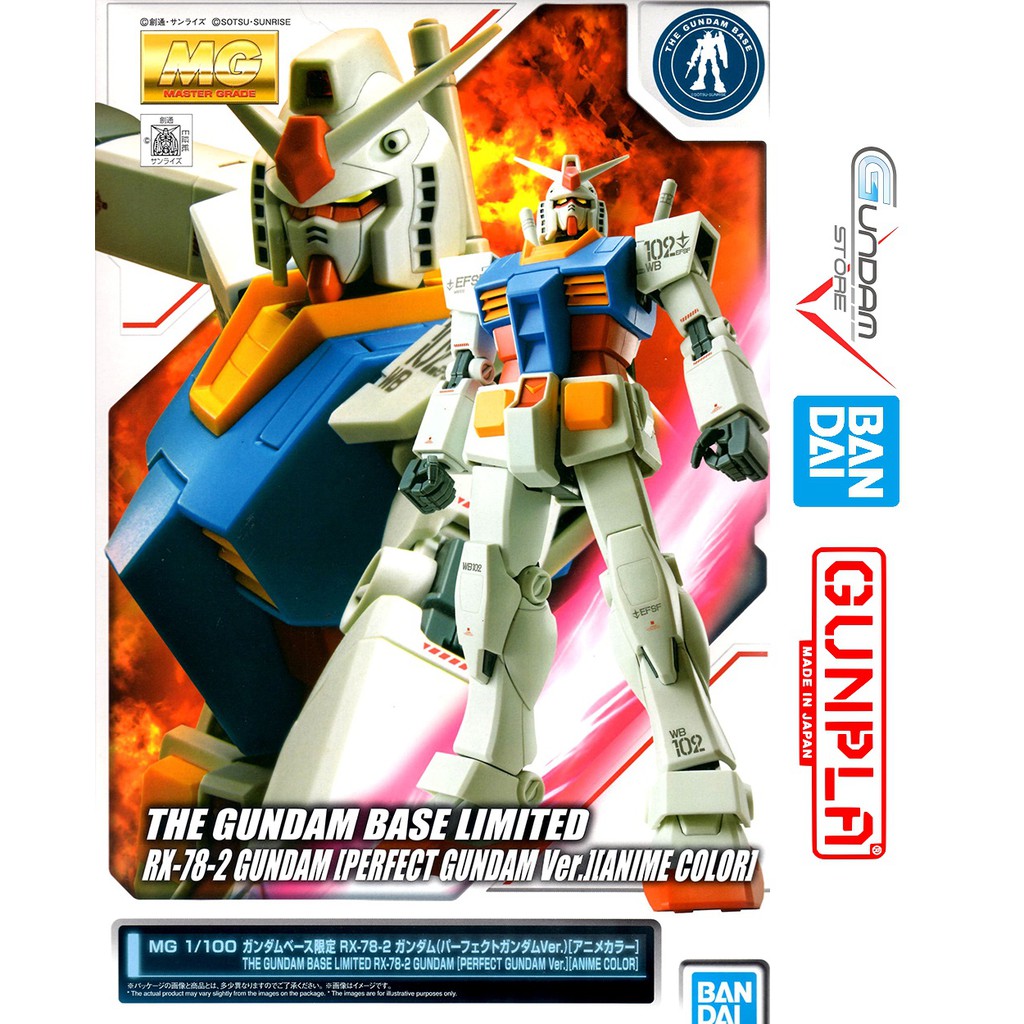 Mô Hình Lắp Ráp MG RX-78-2 Perfect Ver Anime Color The Gundam Base Limited  Gunpla Bandai Đồ Chơi Anime Nhật | Shopee Việt Nam