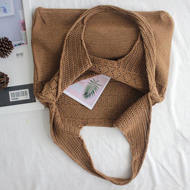 IELGY Túi Đeo Vai Dệt Phong Cách Nhật Bản Dành Cho Nữ