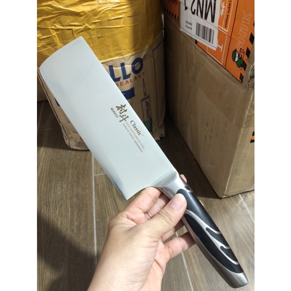 Dao thái Nhật sắc bén thép liền khối