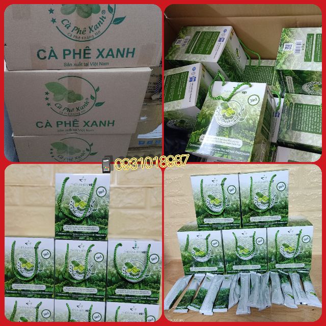 Cafe xanh kháng mỡ hộp 30 gói