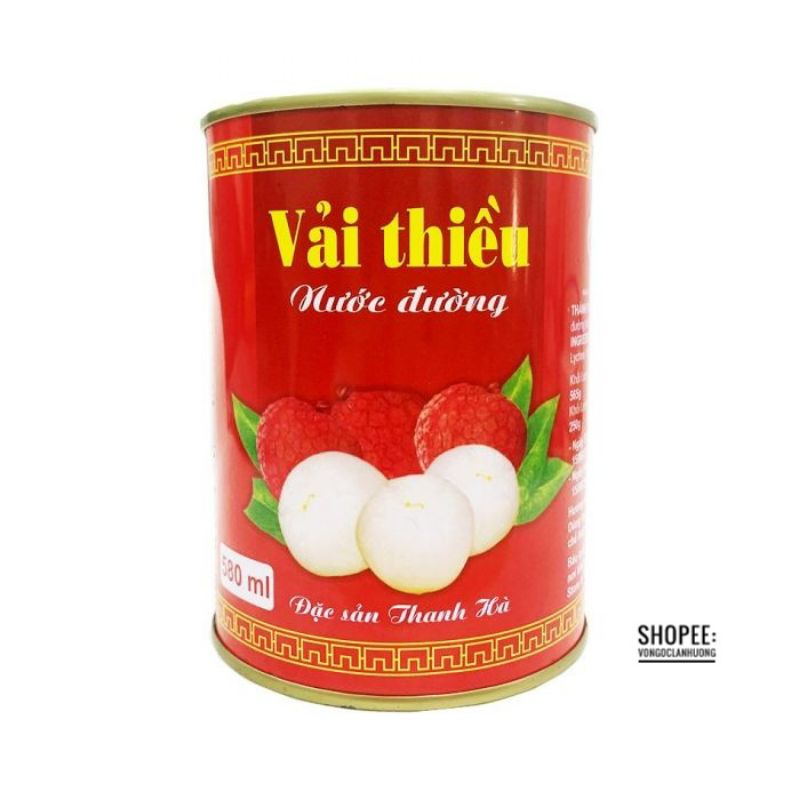 Vải ngâm lon Thanh Hà