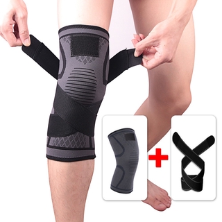 (Hàng Mới Về) Băng Quấn Đầu Gối Hỗ Trợ Giảm Đau 3d Màu Đen Size Xl