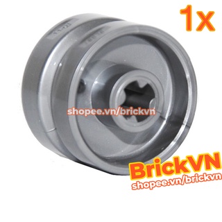 [1 Cái] LEGO Technic Bánh Xe Bạc Nhạt 18mm x 12mm Với Lỗ Trục & Núm Đối Diện Nhau ID 6102594 18976
