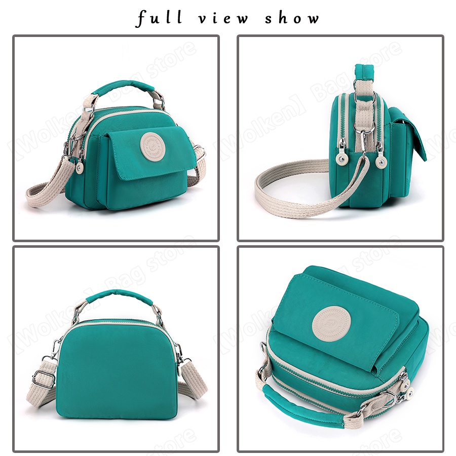 Túi Tote Mini Đeo Vai / Xách Tay Màu Trơn Không Thấm Nước Kiểu Nhật Bản#6258