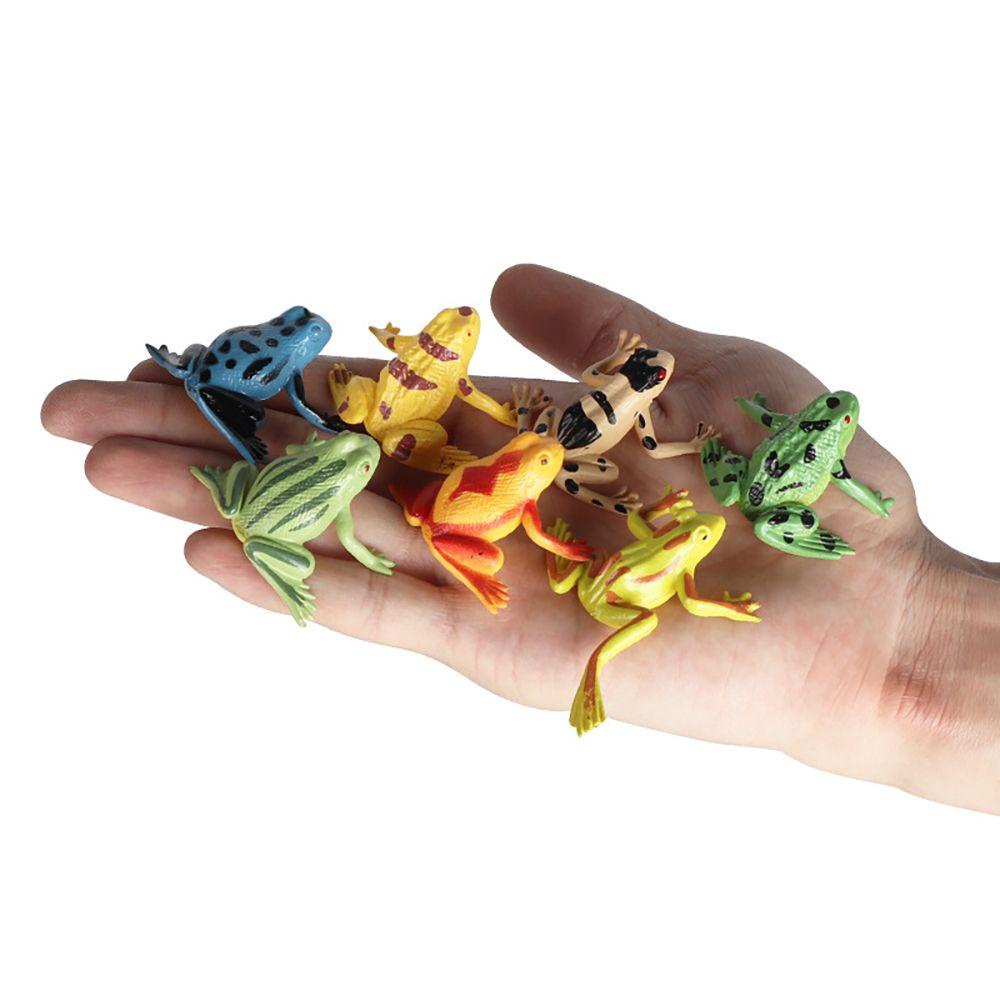 Set 1 / 12 Mô Hình Ếch Sống Động Trang Trí Tiểu Cảnh