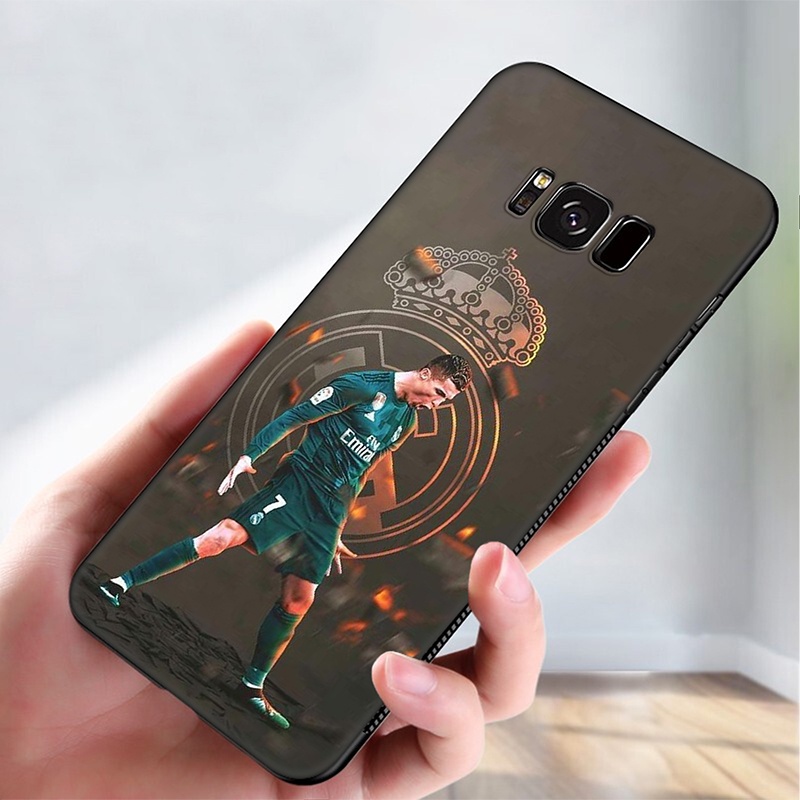 Ốp điện thoại mềm in hình Cristiano Ronaldo CR7 cho Samsung Galaxy A11 A12 A22 A32 M21 M30s J4 Core A82 A91
