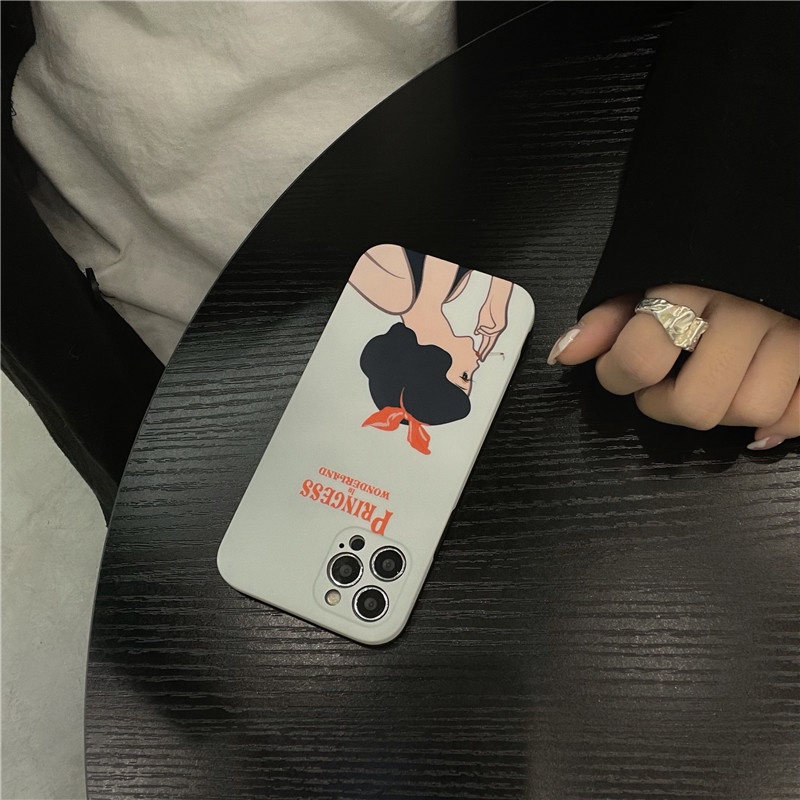 Ốp Điện Thoại IMD Mềm In Hình Cô Gái Hoạt Hình Dễ Thương Cho IPhone14 Plus Pro Max 13 12 11 MAX X/XS XR XSMAX 7P/8P 7/8/SE2