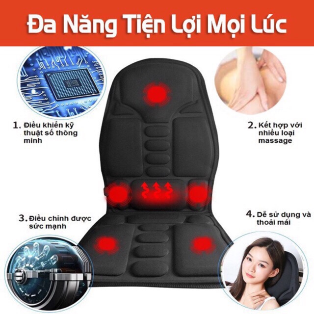 Nệm massage toàn thân Robotic Cusion bảo hành 1 -1 tại HCM. Hàng công ty chất lượng