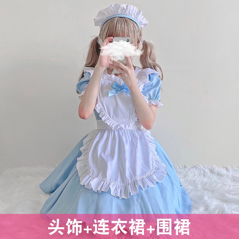 Đầm hóa trang cô hầu gái màu đen phong cách Lolita nhật bản | BigBuy360 - bigbuy360.vn